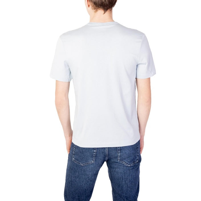 Blauer T-shirt Heren